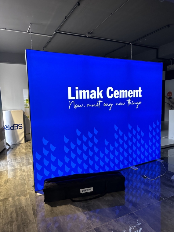 Limak Cement   DS Modüler Lightbox Set, orumcek stand, rollup stand, istanbul lightbox, satilik stand, medikal stand, amerika stand, avrupa stand. (9)