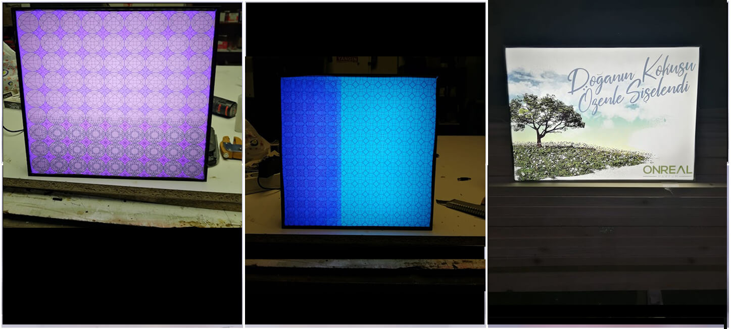 Lightbox Işıklı Pano - LED Işıklı Görsel - Lightbox Tasarım Pano