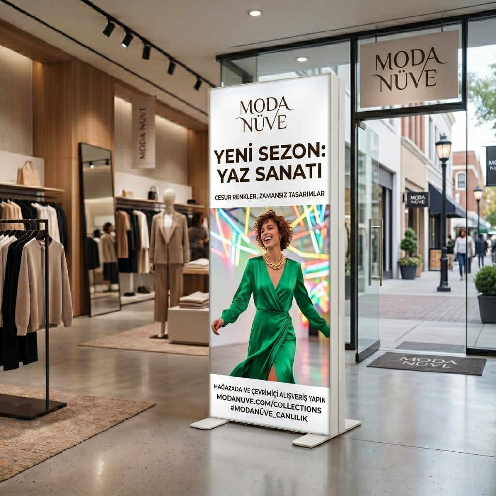 Mağaza Vitrini Ayaklı Lightbox Mağaza Vitrini Ayaklı Lightbox - Kampanya Panosu | Dekopa