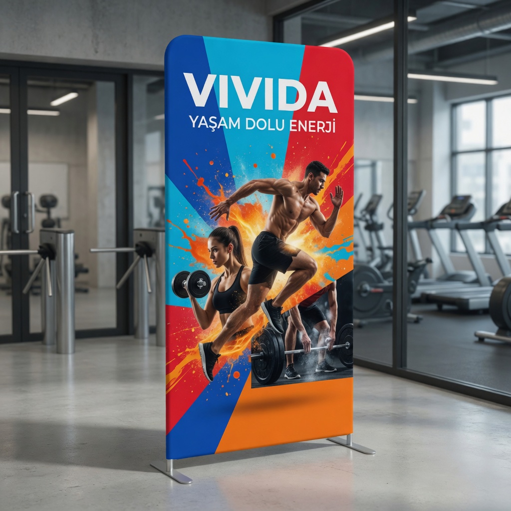 Spor Salonu Ayaklı Lightbox Spor Salonu Girişi Ayaklı Lightbox - Üyelik Kampanya Panosu | Dekopa