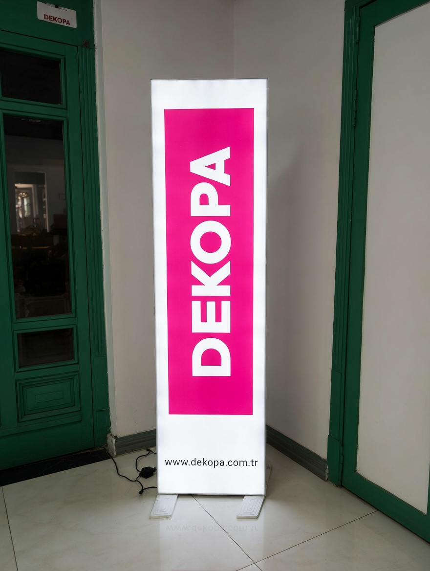 Ayaklı lightbox sahada kullanım — etkinlik 2
