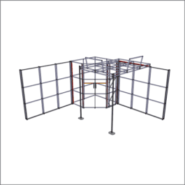 Orj T3 systems moduler stand sistemi fuar raf banko dekopa 130istanbul turkey lightbox stand yurtdisi fuar standlari